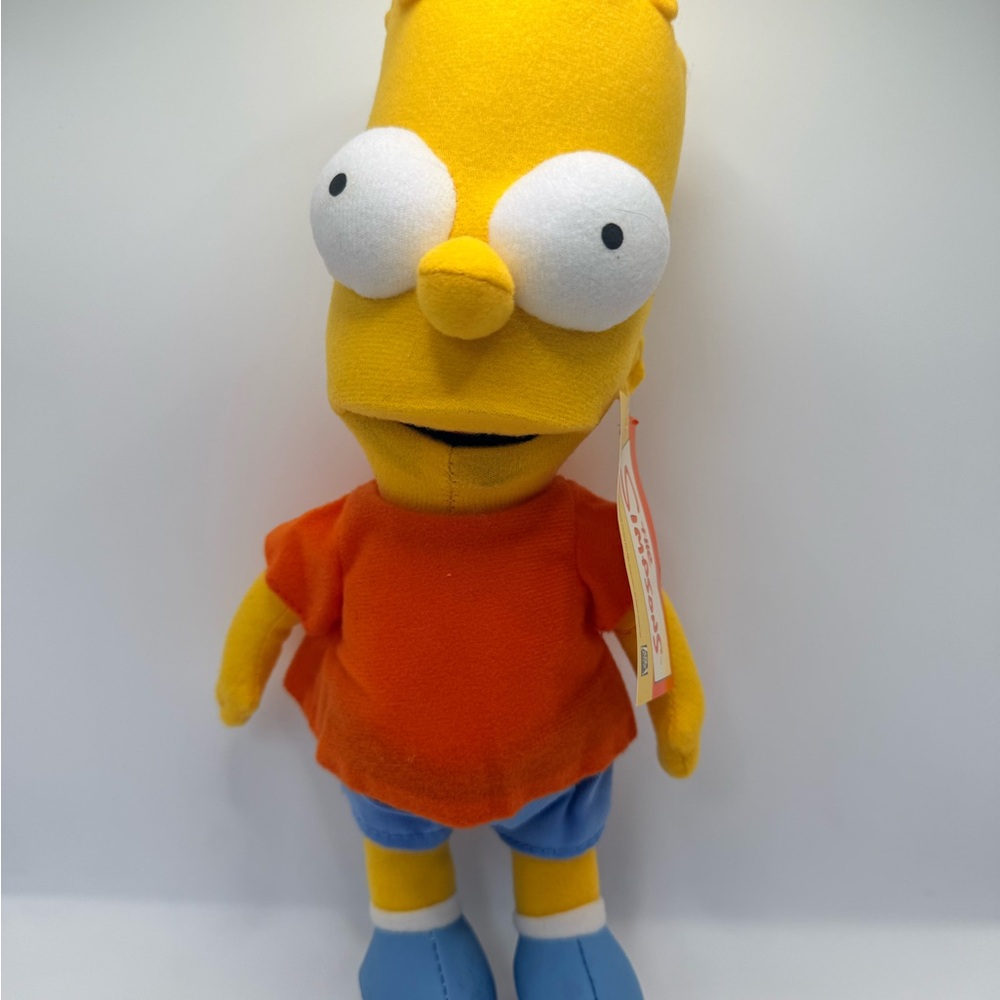 Vintage The Simpson Bart Simpson 1999 10”Tall P/ tag
